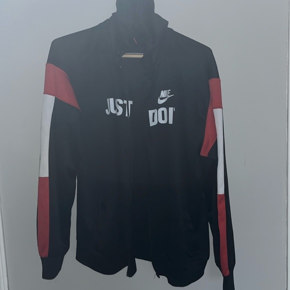 Nike Just Do It Screenprint Zip Up Hoodie *Flawed - Picture 2 of 6
